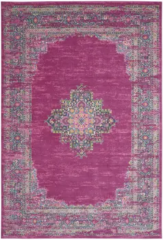 12' X 15' Blue Moroccan Power Loom Distressed Area Rug