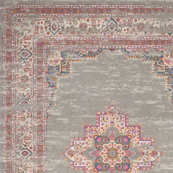 12' X 15' Blue Moroccan Power Loom Distressed Area Rug