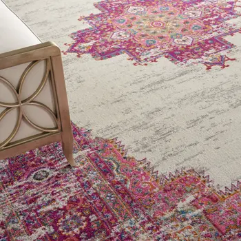 12' X 15' Blue Moroccan Power Loom Distressed Area Rug