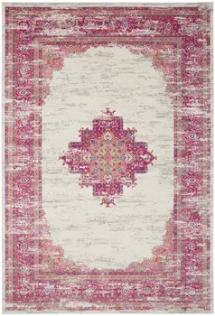 12' X 18' Blue Moroccan Power Loom Distressed Area Rug