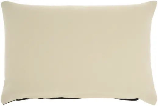 14" X 20" Black Velvet Lumbar Throw Pillow