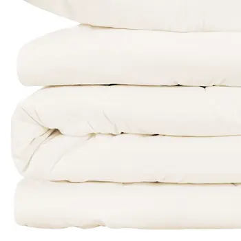 Ivory Queen Cotton Blend 1000 Thread Count Washable Duvet Cover Set