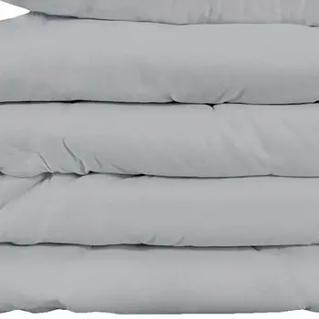 Light Gray King Cotton Blend 1000 Thread Count Washable Duvet Cover Set