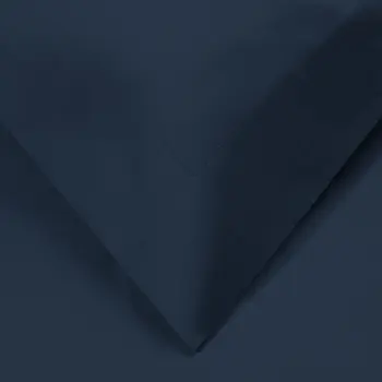Navy Blue King Cotton Blend 1200 Thread Count Washable Duvet Cover Set