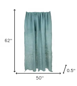 62" X 50" Blue Woven Wool Throw Blanket