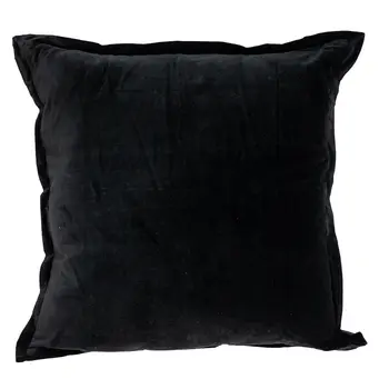 24" Black Velvet Throw Pillow