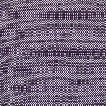24" Purple and White Cotton Throw Pillow with Fringe