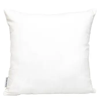 18" Yellow and White Geometric Cotton Throw Pillow With Embroidery