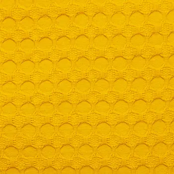 20" Yellow Cotton Throw Pillow With Texture