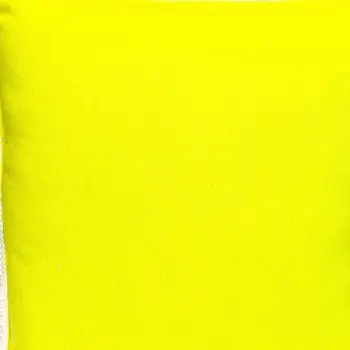 20" Yellow Cotton Throw Pillow