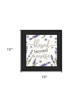 Blessed Beyond Measure Black Framed Print Wall Art