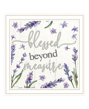 Blessed Beyond Measure White Framed Print Wall Art