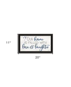 Our Home Black Framed Print Wall Art