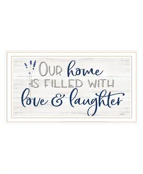 Our Home White Framed Print Wall Art