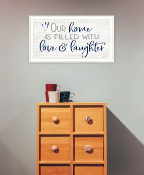 Our Home White Framed Print Wall Art