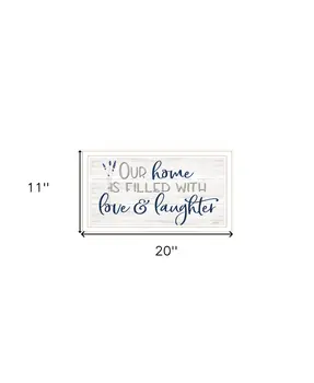 Our Home White Framed Print Wall Art