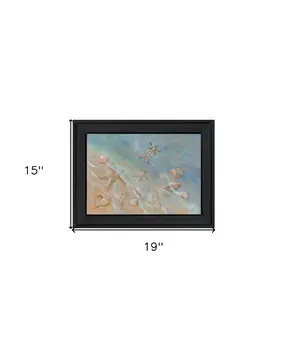 Seashore Star Black Framed Print Wall Art