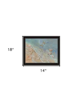 Seashore Star Black Framed Print Wall Art