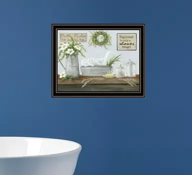 Fresh Towels Black Framed Print Wall Art
