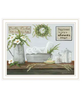 Fresh Towels White Framed Print Wall Art