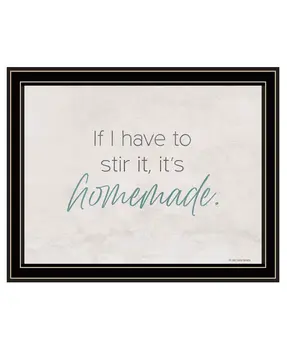It's Homemade Black Framed Print Wall Art