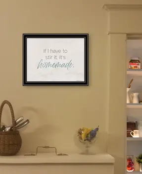 It's Homemade Black Framed Print Wall Art