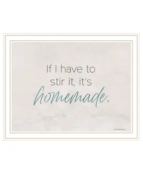 It's Homemade White Framed Print Wall Art