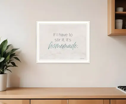It's Homemade White Framed Print Wall Art