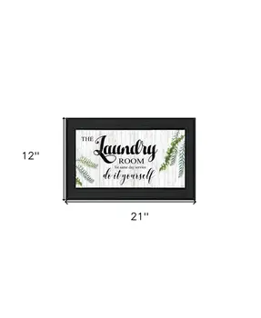 The Laundry Room Same Day Service Black Framed Print Laundry Wall Art