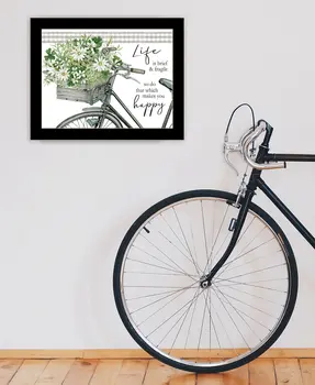 DO THAT WHICH MAKES YOU HAPPY Black Framed Print Wall Art