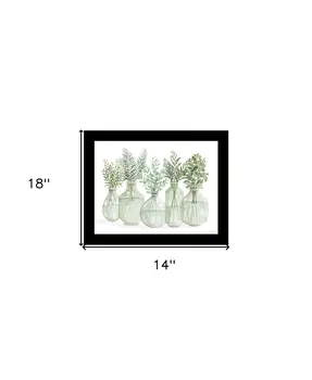 Simply Sage Black Framed Print Wall Art