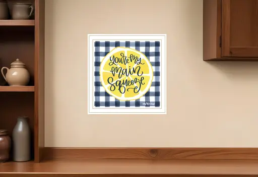 Main Squeeze White Framed Print Wall Art