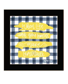 Make Lemonade Black Framed Print Wall Art