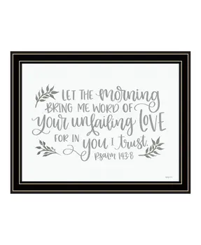 Your Unfailing Love Black Framed Print Wall Art