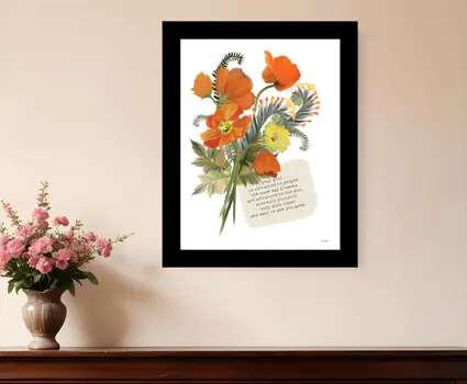 See You Grow Black Framed Print Wall Art