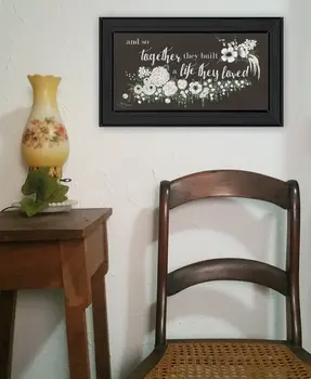 Together They Built Black Framed Print Wall Art
