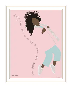 Dance Your Heart Out White Framed Print Wall Art