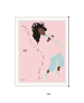 Dance Your Heart Out White Framed Print Wall Art