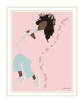 Dance Your Heart Out White Framed Print Wall Art
