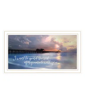 Rest of My Sunsets White Framed Print Wall Art