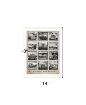 Old Friends Cars Are The Best White Framed Print Wall Art