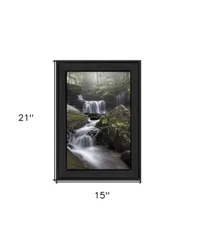 Ricketts Waterfall Black Framed Print Wall Art