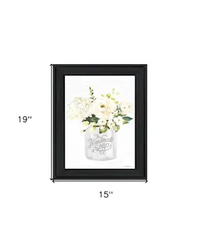 Bathroom Flower Ja Black Framed Print Bathroom Wall Art