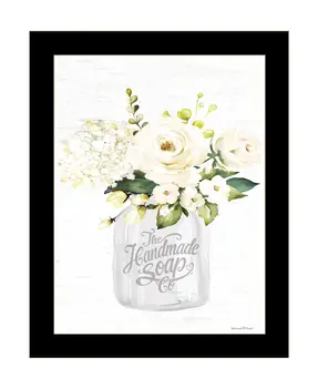 Bathroom Flower Ja Black Framed Print Bathroom Wall Art