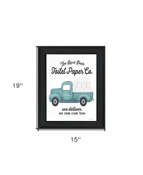 Toilet Paper Co Black Framed Print Bathroom Wall Art