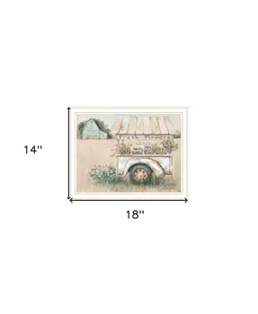Fresh Flowers For Sale White Framed Print Wall Art