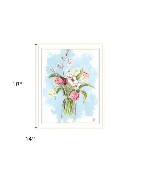Flourish White Framed Print Wall Art