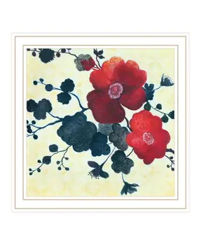Japanese Blossoms White Framed Print Wall Art