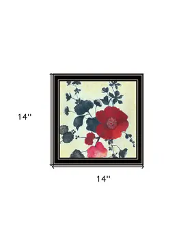 Japanese Blossoms Black Framed Print Wall Art