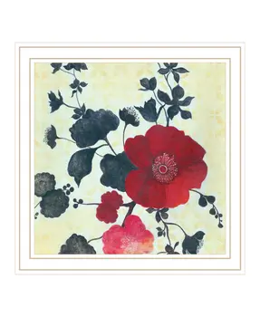 Japanese Blossoms White Framed Print Wall Art